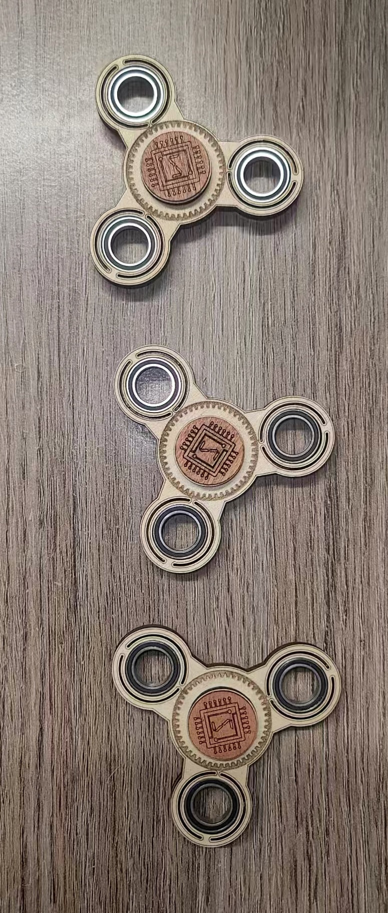Quad Action Wooden Fidget Spinner