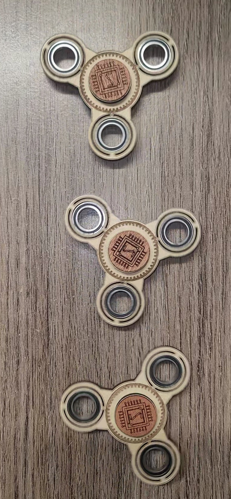 Quad Action Wooden Fidget Spinner