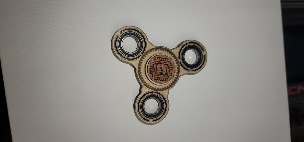 Quad Action Wooden Fidget Spinner