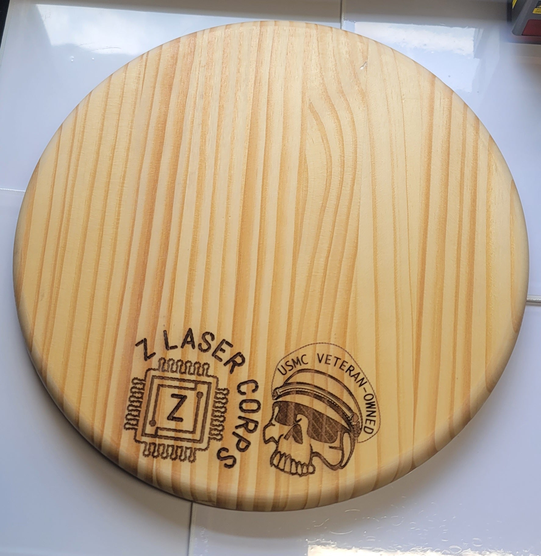 15" Wooden Round Wall Hang/Table Top