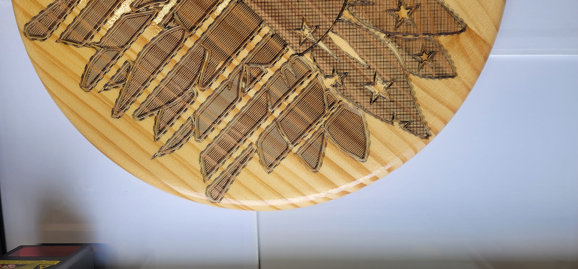 15" Wooden Round Wall Hang/Table Top