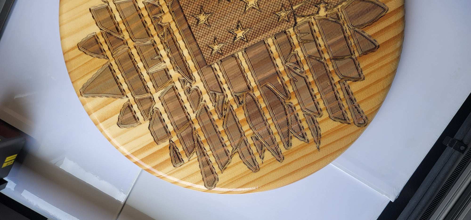 15" Wooden Round Wall Hang/Table Top